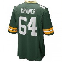 GB.Packers #64 Jerry Kramer Green Game Retired Player Jersey Stitched American Football Jerseys