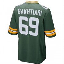 GB.Packers #69 David Bakhtiari Green Game Player Jersey Stitched American Football Jerseys