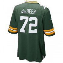 GB.Packers #72 Gerhard de Beer Green Game Jersey Stitched American Football Jerseys
