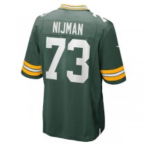 GB.Packers #73 Yosh Nijman Green Game Jersey Stitched American Football Jerseys