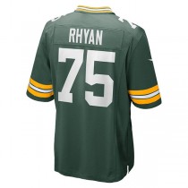 GB.Packers #75 Sean Rhyan Green Game Player Jersey Stitched American Football Jerseys