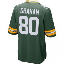 GB.Packers #80 Jimmy Graham Green Game Jersey Stitched American Football Jerseys
