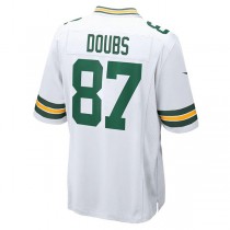 GB.Packers #87 Romeo Doubs White Game Player Jersey Stitched American Football Jerseys