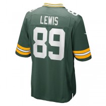 GB.Packers #89 Marcedes Lewis Green Game Jersey Stitched American Football Jerseys