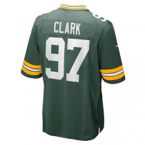 GB.Packers #97 Kenny Clark Green Game Jersey Stitched American Football Jerseys