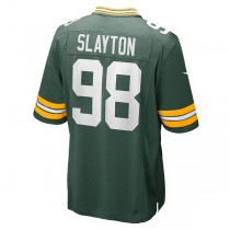GB.Packers #98 Chris Slayton Green Game Player Jersey Stitched American Football Jerseys