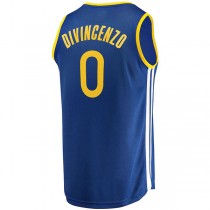 G.State Warriors #0 Donte DiVincenzo Fanatics Branded 2022-23 Fast Break Replica Player Jersey Icon Blue Stitched American Basketball Jersey