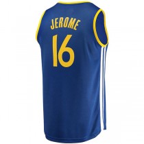 G.State Warriors #16 Ty Jerome Fanatics Branded 2022-23 Fast Break Replica Player Jersey Icon Blue Stitched American Basketball Jersey