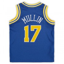 G.State Warriors #17 Chris Mullin Mitchell & Ness Infant 1993-94 Hardwood Classics Retired Player Jersey Royal Stitched American Basketball Jersey