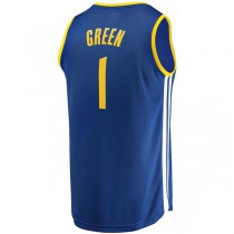 G.State Warriors #1 Draymond Green Fanatics Branded 2022-23 Fast Break Replica Player Jersey Icon Blue Stitched American Basketball Jersey