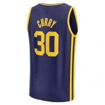 G.State Warriors #30 Stephen Curry Fanatics Branded 2022-23 Fast Break Replica Player Jersey Statement Edition Navy Stitched American Basketball Jersey