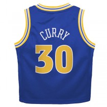 G.State Warriors #30 Stephen Curry Toddler 2022-23 Swingman Jersey Classic Edition Royal Stitched American Basketball Jersey