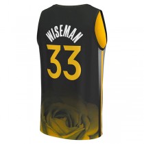 G.State Warriors #33 James Wiseman Fanatics Branded 2022-23 Fastbreak Jersey City Edition Black Stitched American Basketball Jersey