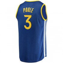 G.State Warriors #3 Jordan Poole Fanatics Branded Fast Break Replica Player Team Jersey Icon Edition Royal Stitched American Basketball Jersey