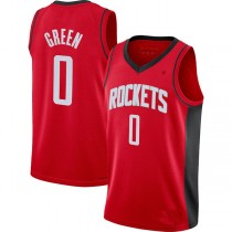 H.Rockets #0 Jalen Green 2021-22 Swingman Jersey Icon Edition Red Stitched American Basketball Jersey