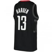 H.Rockets #13 James Harden Jordan Brand 2020-21 Swingman Player Jersey Black Statement Edition Stitched American Basketball Jersey