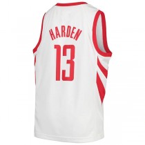 H.Rockets #13 James Harden Swingman Jersey White Association Edition Stitched American Basketball Jersey