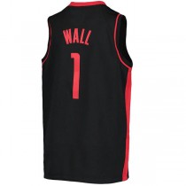 H.Rockets #1 John Wall 2020-21 Swingman Player Jersey Earned Edition Black Stitched American Basketball Jersey