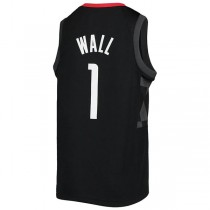H.Rockets #1 John Wall Jordan Brand 2020-21 Player Jersey Statement Edition Black Stitched American Basketball Jersey