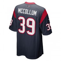 H.Texans #39 Tristin McCollum Navy Game Player Jersey Stitched American Football Jerseys