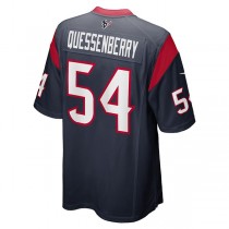 H.Texans #54 Scott Quessenberry Navy Game Player Jersey Stitched American Football Jerseys