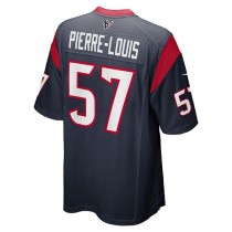 H.Texans #57 Kevin Pierre-Louis Navy Game Player Jersey Stitched American Football Jerseys