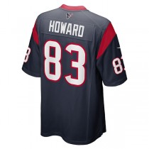 H.Texans #83 O.J. Howard Navy Game Player Jersey Stitched American Football Jerseys