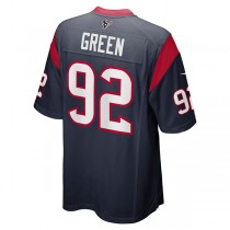 H.Texans #92 Rasheem Green Navy Game Player Jersey Stitched American Football Jerseys