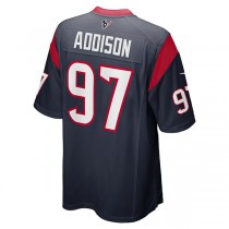 H.Texans #97 Mario Addison Navy Player Game Jersey Stitched American Football Jerseys