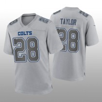 IN.Colts #28 Jonathan Taylor Gray Game Atmosphere Jersey Stitched American Football Jerseys