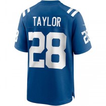 IN.Colts #28 Jonathan Taylor Royal Game Jersey Stitched American Football Jerseys