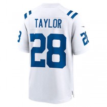 IN.Colts #28 Jonathan Taylor White Player Game Jersey Stitched American Football Jerseys