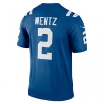IN.Colts #2 Carson Wentz Royal Legend Jersey Stitched American Football Jerseys