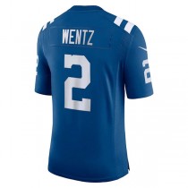 IN.Colts #2 Carson Wentz Royal Vapor Limited Jersey Stitched American Football Jerseys