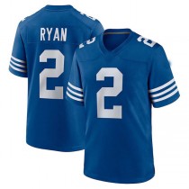 IN.Colts #2 Matt Ryan Royal Alternate Game Jersey Stitched American Football Jerseys
