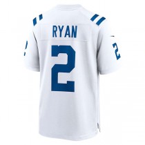 IN.Colts #2 Matt Ryan White Game Jersey Stitched American Football Jerseys