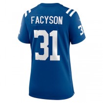 IN.Colts #31 Brandon Facyson Royal Player Game Jersey Stitched American Football Jerseys