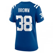 IN.Colts #38 Tony Brown Royal Player Game Jersey Stitched American Football Jerseys