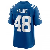 IN.Colts #48 Nikola Kalinic Royal Game Player Jersey Stitched American Football Jerseys