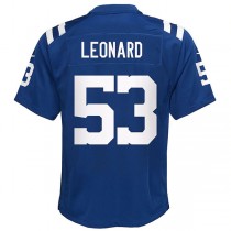 IN.Colts #53 Darius Leonard Royal Game Player Jersey Stitched American Football Jerseys