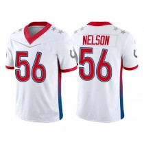 IN.Colts #56 Quenton Nelson 2022 White Pro Bowl Stitched Jersey American Football Jerseys