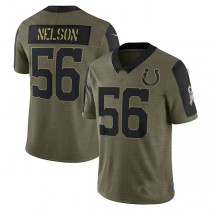IN.Colts #56 Quenton Nelson Olive 2021 Salute To Service Limited Player Jersey Stitched American Football Jerseys