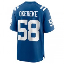 IN.Colts #58 Bobby Okereke Royal Game Jersey Stitched American Football Jerseys