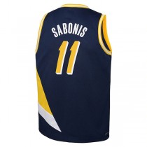 IN.Pacers #11 Domantas Sabonis 2021-22 Swingman Jersey City Edition Navy Stitched American Basketball Jersey