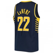 IN.Pacers #22 Caris LeVert 2020-21 Swingman Jersey Navy Icon Edition Stitched American Basketball Jersey