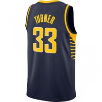 IN.Pacers #33 Myles Turner Swingman Jersey Navy Icon Edition Stitched American Basketball Jersey