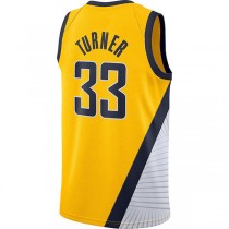 IN.Pacers #33 Myles Turner Swingman Jersey Statement Edition Gold Stitched American Basketball Jersey