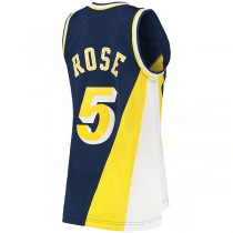 IN.Pacers #5 Jalen Rose Mitchell & Ness Women's 1996-97 Hardwood Classics Swingman Jersey Navy Stitched American Basketball Jersey