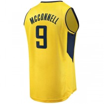 IN.Pacers #9 T.J. McConnell Fanatics Branded Youth Fast Break Replica Player Jersey Statement Edition Gold Stitched American Basketball Jersey