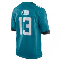 J.Jaguars #13 Christian Kirk Teal Game Jersey Stitched American Football Jerseys